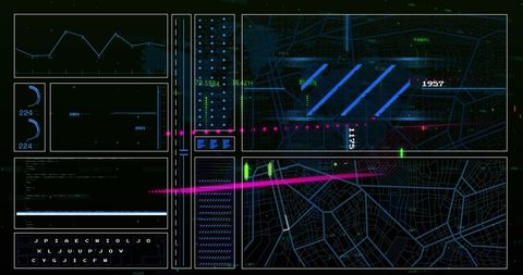 Abstract Global Financial Data Interface Technology in Use - Download Free Stock Images Pikwizard.com