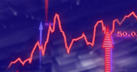 Dynamic Stock Market Data Visualization on Digital Interface Background - Download Free Stock Images Pikwizard.com