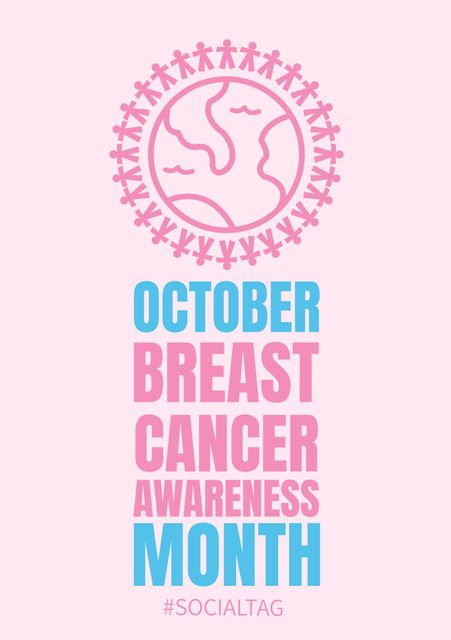 October Breast Cancer Awareness Month Global Solidarity Poster - Download Free Stock Templates Pikwizard.com