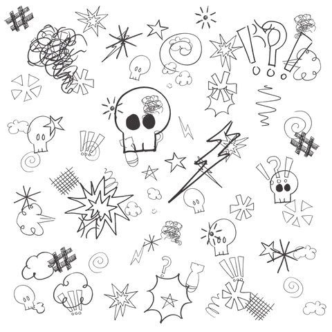 fun doodle symbols on transparent background illustration - Download Free Stock Videos Pikwizard.com