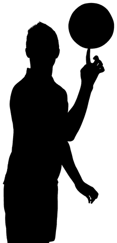 silhouette of athlete balancing basketball transparent background - Download Free Stock Videos Pikwizard.com