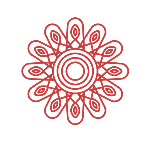 Decorative Red Roundel Pattern on Transparent Background - Download Free Stock Videos Pikwizard.com