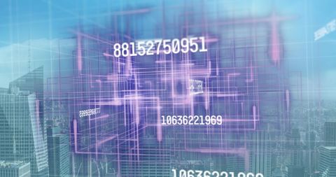 Abstract Digital Data Flow Over Urban Skyline - Download Free Stock Images Pikwizard.com