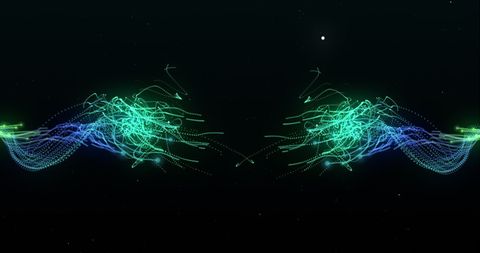 Abstract Neon Electric Currents on Dark Background - Download Free Stock Images Pikwizard.com