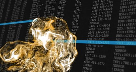 Abstract Fluid Dynamics Over Terminal Console Display