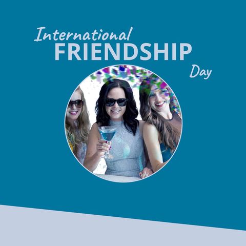 celebrating international friendship day with drinks - Download Free Stock Templates Pikwizard.com