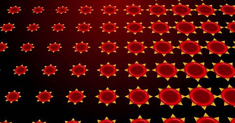 Abstract Red Floral Pattern on Dark Background - Download Free Stock Images Pikwizard.com