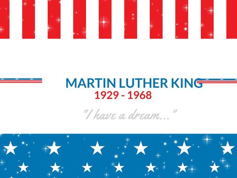 Martin Luther King Tribute with Patriotic Flag Elements - Download Free Stock Templates Pikwizard.com