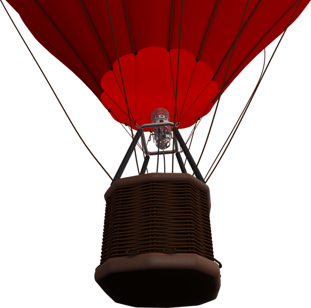 Low-Angle Transparent Hot Air Balloon Basket Against Blue Sky - Download Free Stock Videos Pikwizard.com