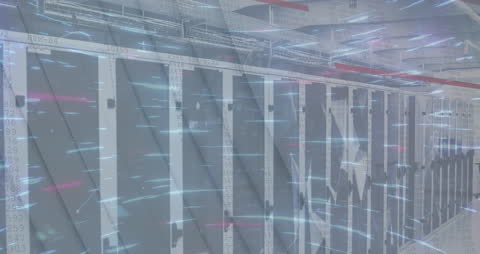 Abstract Digital Data Computing Server Animation