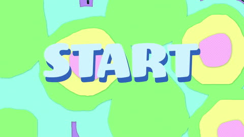 Colorful Start Banner with Abstract Gradient Patterns