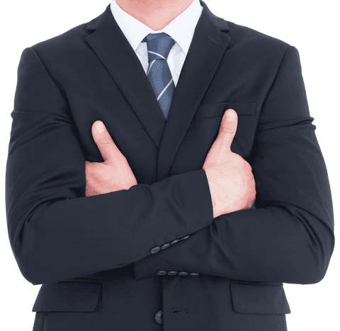 transparent businessman standing arms crossed business attitude - Download Free Stock Videos Pikwizard.com