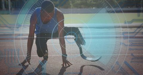 Wheelchair Athlete Using Running Blades on Track Engagement - Download Free Stock Images Pikwizard.com