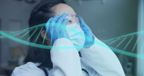 DNA Research Asian Female Doctor Medical Breakthrough