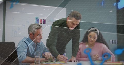 diverse coworkers analyzing global business data with technology integration - Download Free Stock Images Pikwizard.com