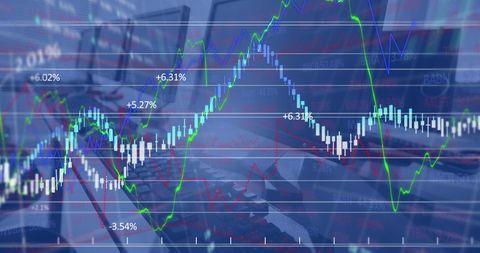 Financial Data Analysis and Technological Interface at Office - Download Free Stock Images Pikwizard.com