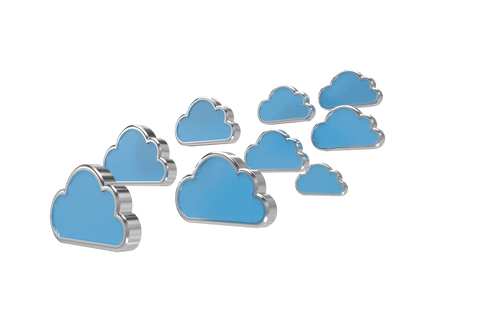 digital illustration of blue clouds on transparent background - Download Free Stock Videos Pikwizard.com