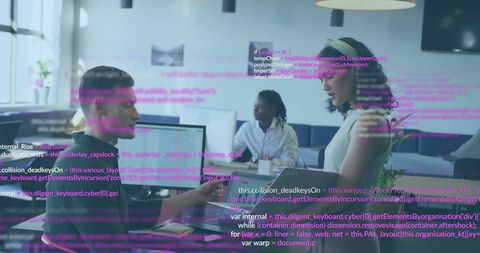 Multiracial Professionals Analyzing Data in Modern Office Setting - Download Free Stock Images Pikwizard.com