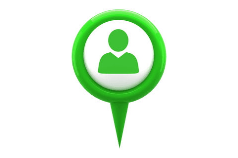 transparent green location icon with human symbol - Download Free Stock Videos Pikwizard.com