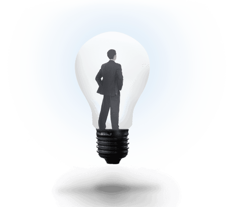 transparent light bulb holding pensive businessman inside - Download Free Stock Videos Pikwizard.com