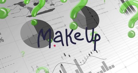 Abstract Data Grid with Creative Makeup Typography