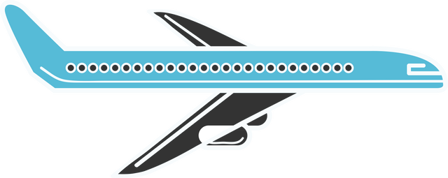 Blue Airplane Illustration on Transparent Background Isolated - Download Free Stock Videos Pikwizard.com