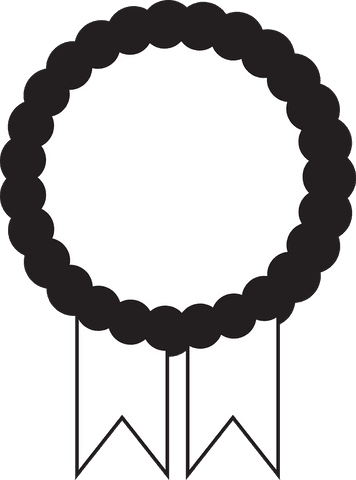 decorative white ribbon award with transparent background - Download Free Stock Videos Pikwizard.com