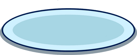 transparent oval dish with blue rim on clean space - Download Free Stock Videos Pikwizard.com