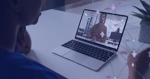 Business Professional Video Conferencing on Laptop - Download Free Stock Images Pikwizard.com