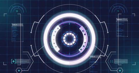 Futuristic Digital Interface with Data Scanning and Processing - Download Free Stock Images Pikwizard.com