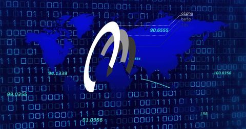 Global Networking with Binary Code and World Map Design - Download Free Stock Images Pikwizard.com