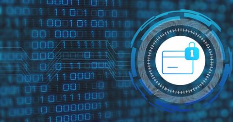secure digital payment technology in data matrix background - Download Free Stock Images Pikwizard.com