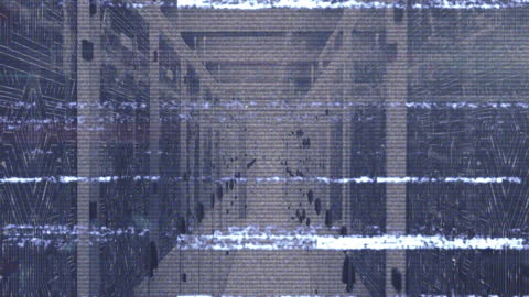 Digital Interface with Animated Data Streams