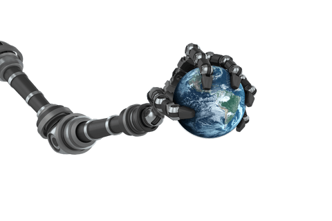 Robotic Hand Grasping Globe on Transparent Background - Download Free Stock Videos Pikwizard.com