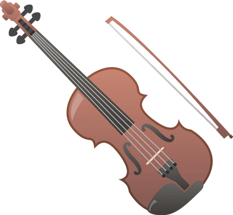 digital violin illustration on transparent background - Download Free Stock Videos Pikwizard.com
