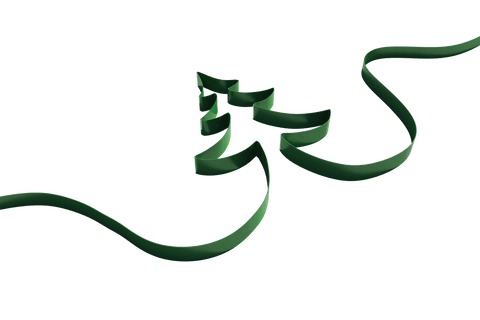 Transparent Ribbon Shaped as Christmas Tree Curving Gracefully - Download Free Stock Videos Pikwizard.com