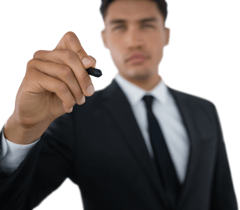 Businessman Using Transparent Interface for Futuristic Technology - Download Free Stock Videos Pikwizard.com