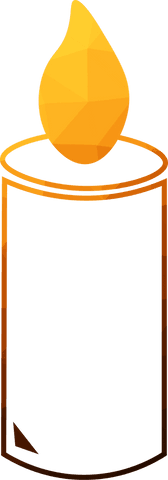 Geometric Candle Illustration on Transparent Background for Celebrations - Download Free Stock Videos Pikwizard.com