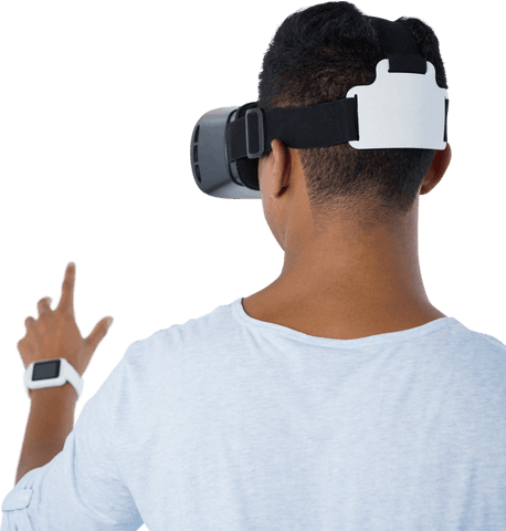 Transparent Virtual Reality Experience with VR Headset Controller - Download Free Stock Videos Pikwizard.com
