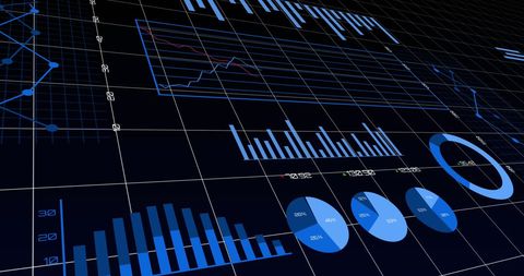 Dynamic Financial Data on Grid Background - Download Free Stock Images Pikwizard.com