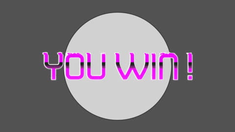 You Win Digital Animation Display Design