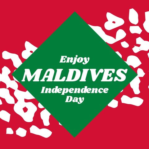 maldives independence day celebration design with text - Download Free Stock Templates Pikwizard.com