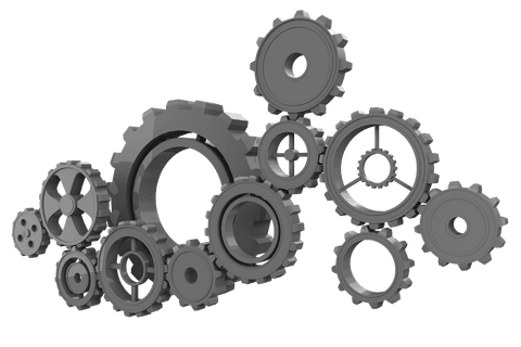 grey cogs in motion on transparent background for workflow concept - Download Free Stock Videos Pikwizard.com
