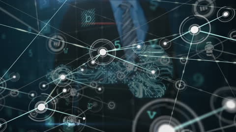 Futuristic Digital Network and Data Analytics Concept