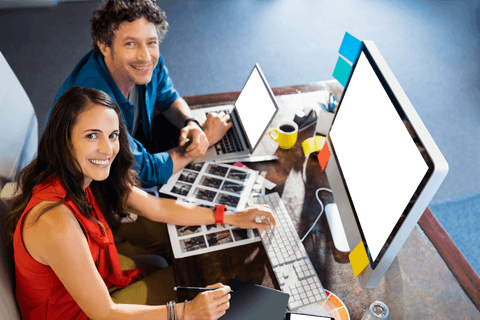 Creative Business Team at Work in Transparent Office Space - Download Free Stock Videos Pikwizard.com
