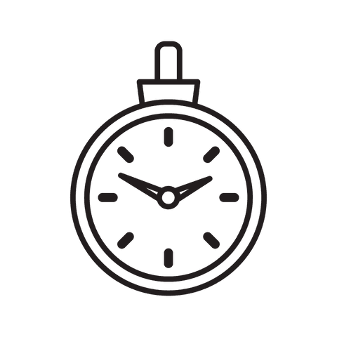 Transparent Black Stopwatch Illustration on Clear Background - Download Free Stock Videos Pikwizard.com