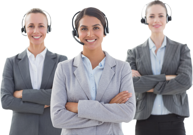 Business Team Wearing Transparent Headsets in Modern Call Center - Download Free Stock Videos Pikwizard.com