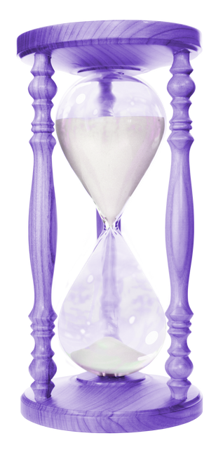 Purple Hourglass with Sand in Transparent Vector Illustration - Download Free Stock Videos Pikwizard.com