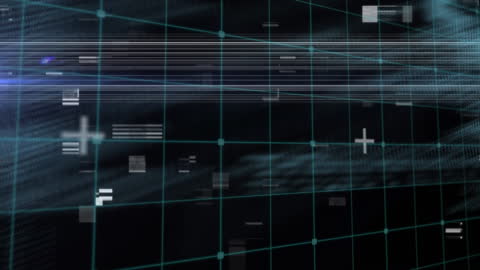 Abstract Data Processing with Digital Grid Background