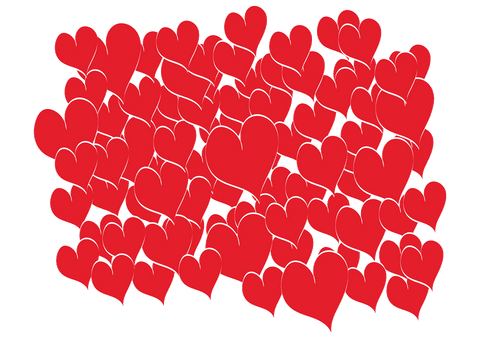 Red Hearts Pattern on Transparent Background for Valentine's Day - Download Free Stock Videos Pikwizard.com